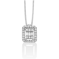 Collana Miluna Donna in Oro bianco Diamante CLD4382 - CLD4382